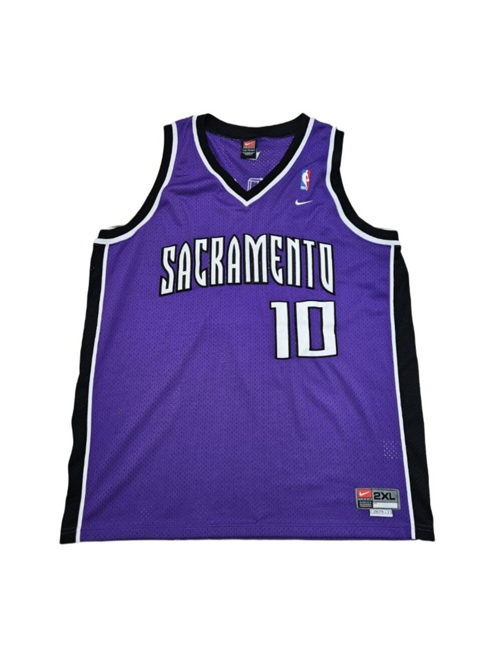 Sacramento Kings Mike Bibby #10 Nike NBA Jersey Men 2XL Purple
